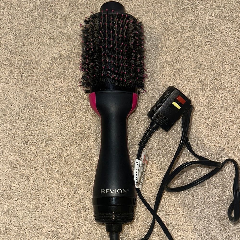 Revlon Black and Pink Hair Dryer Brush